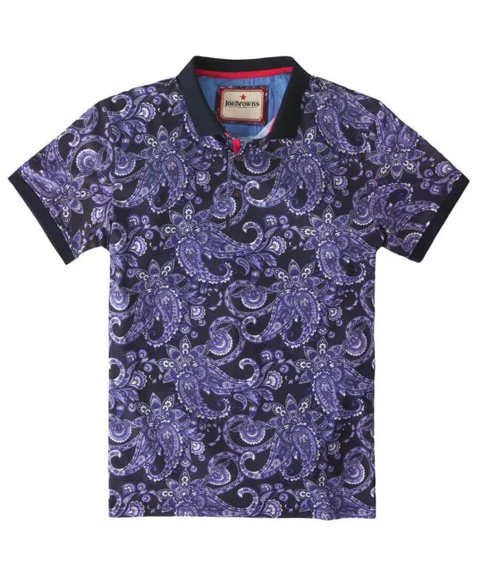 Men Joe Browns TShirts and Tops Perfect Paisley Polo Shirt Men Joe Browns TShirts and Tops Perfect Paisley Polo Shirt