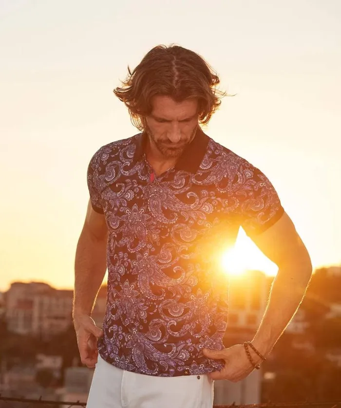 Men Joe Browns TShirts and Tops Perfect Paisley Polo Shirt Men Joe Browns TShirts and Tops Perfect Paisley Polo Shirt