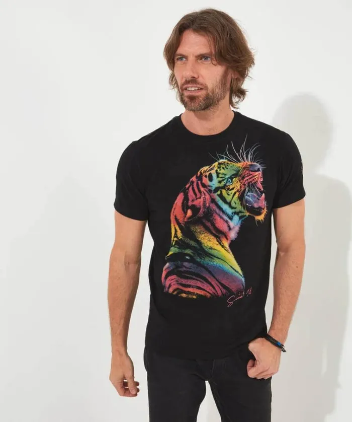Men Joe Browns TShirts and Tops Rainbow Tiger Tee