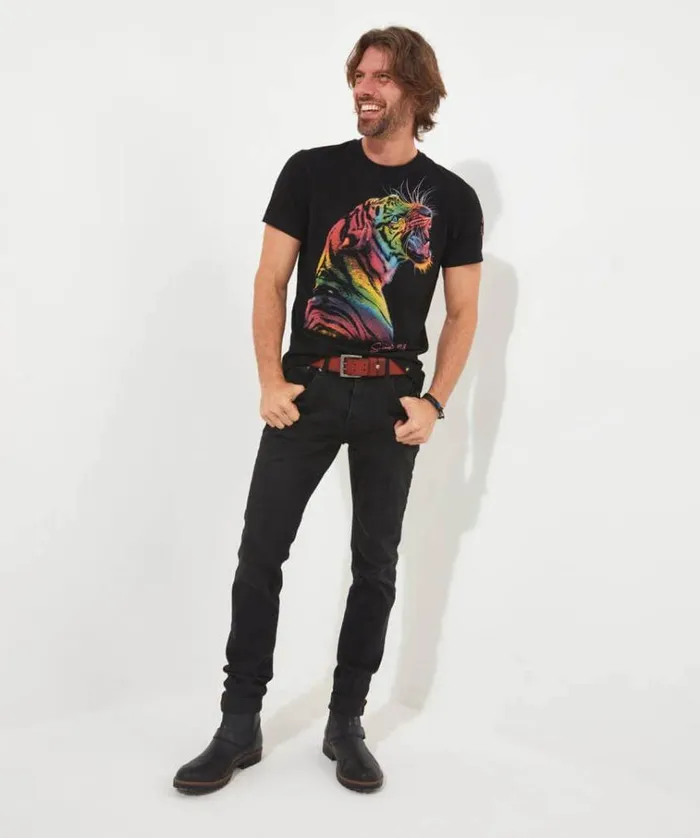 Men Joe Browns TShirts and Tops Rainbow Tiger Tee Men Joe Browns TShirts and Tops Rainbow Tiger Tee