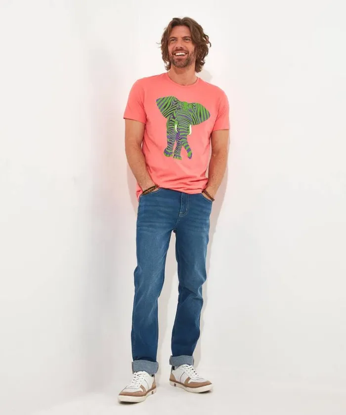 Men Joe Browns TShirts and Tops Superb Stripe Elephant Tee Men Joe Browns TShirts and Tops Superb Stripe Elephant Tee