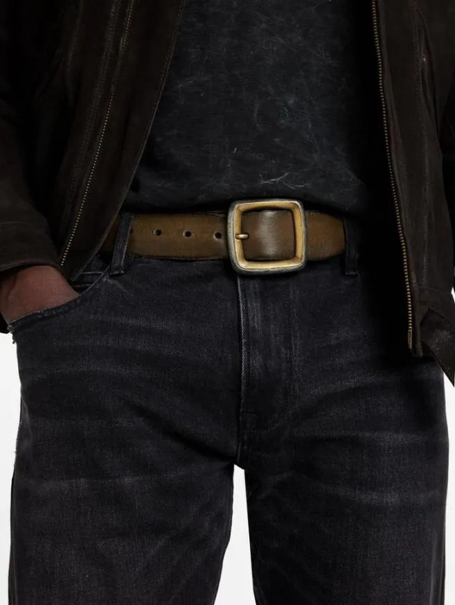 Men John Varvatos Belts Doyer Studded Belt Olive