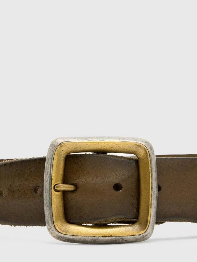 Men John Varvatos Belts Doyer Studded Belt Olive