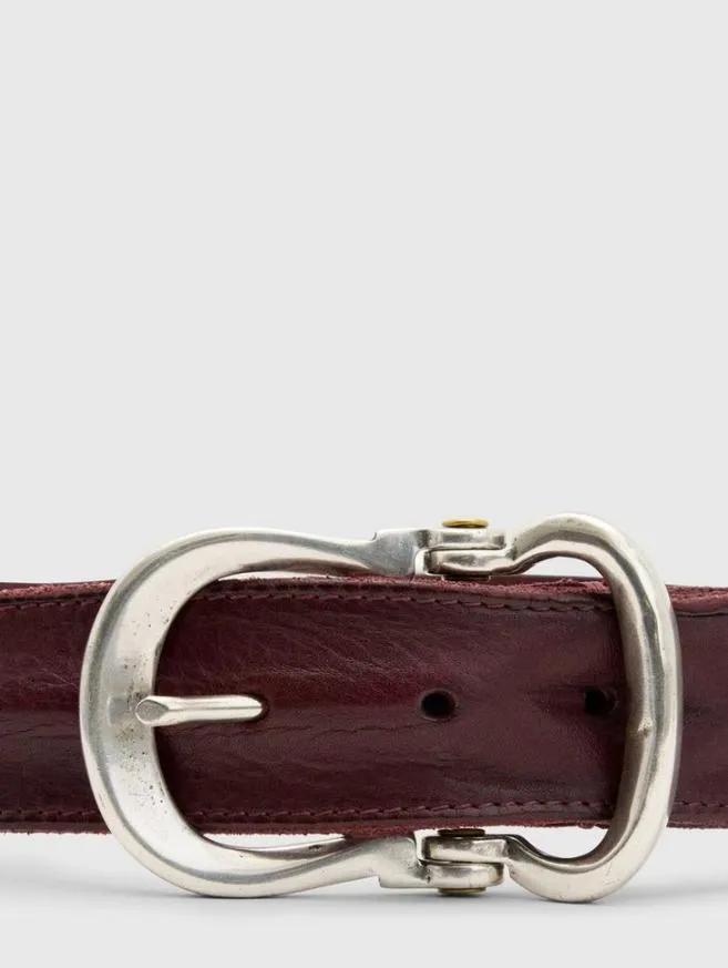 Men John Varvatos Belts Fibel Antique Nickle Finish Belt Indigo