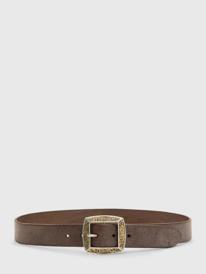 Men John Varvatos Belts Mercer Filigree Belt Black