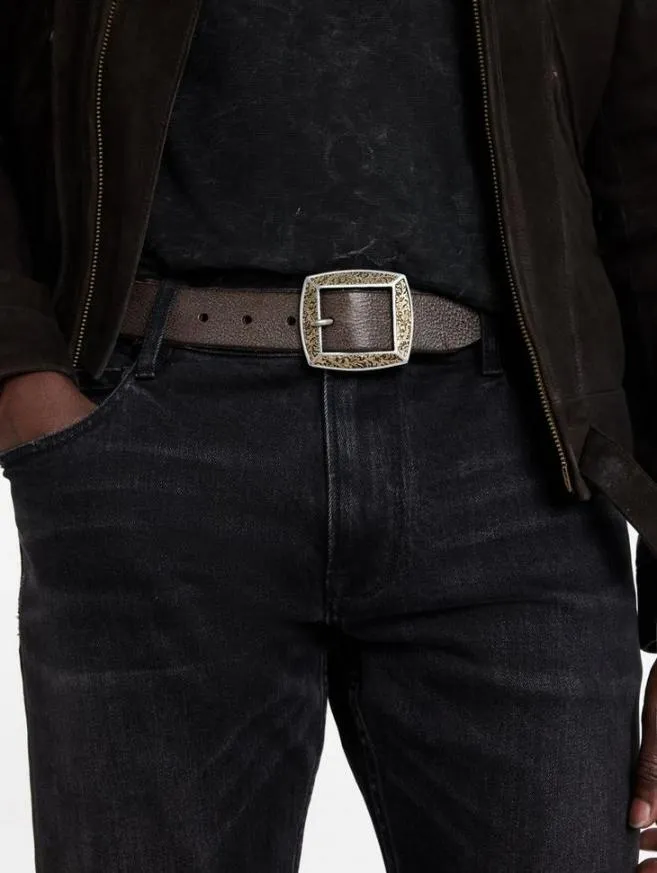 Men John Varvatos Belts Mercer Filigree Belt Black