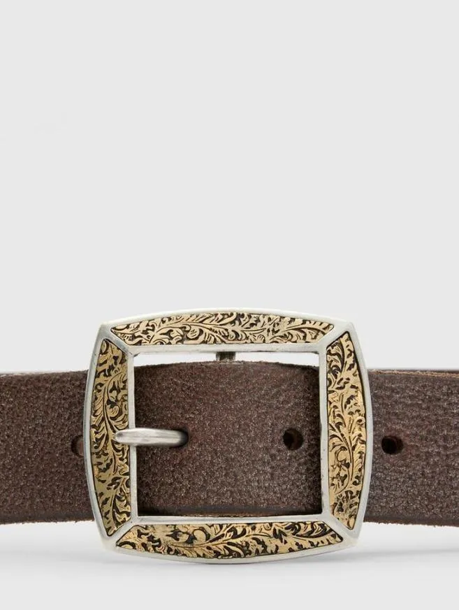 Men John Varvatos Belts Mercer Filigree Belt Black