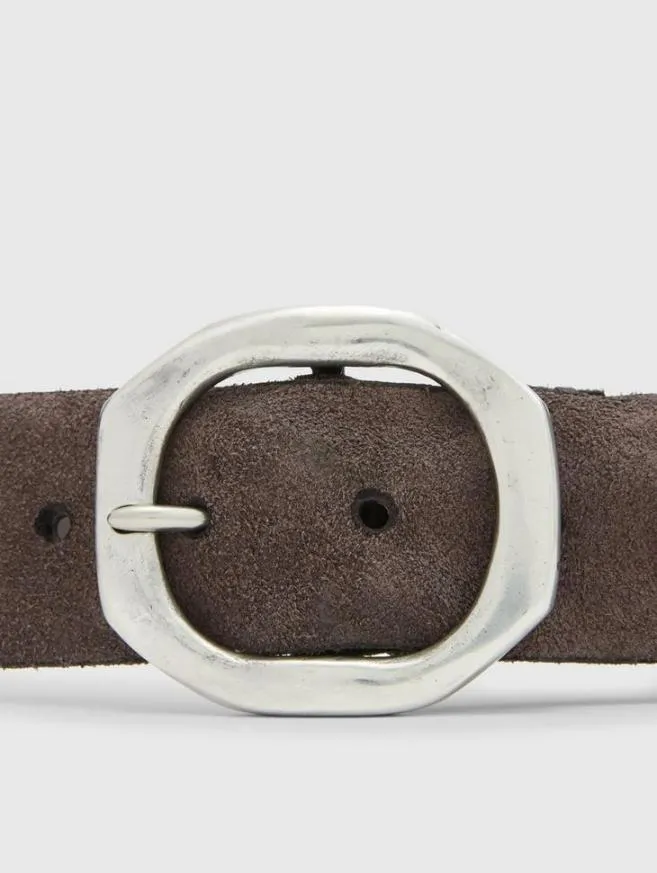 Men John Varvatos Belts Nova Suede Belt Black