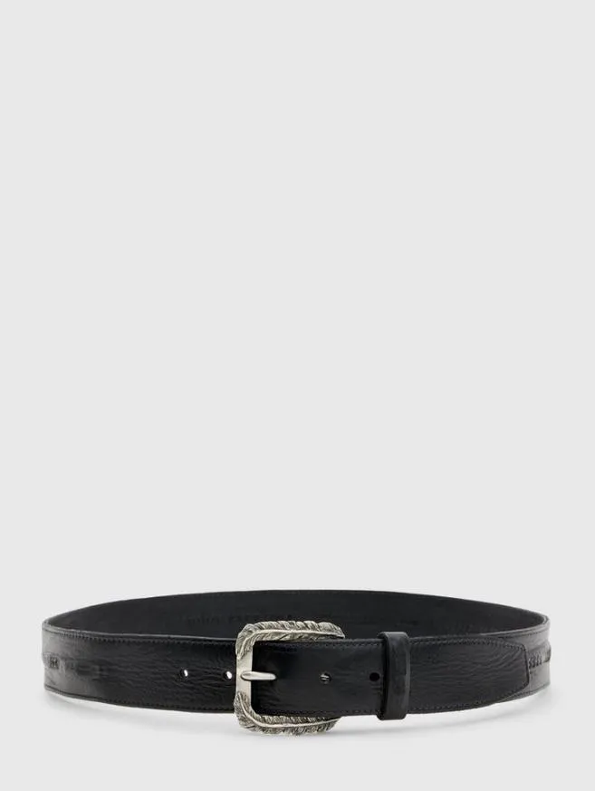 Men John Varvatos Belts Perry Feathered Belt Lead