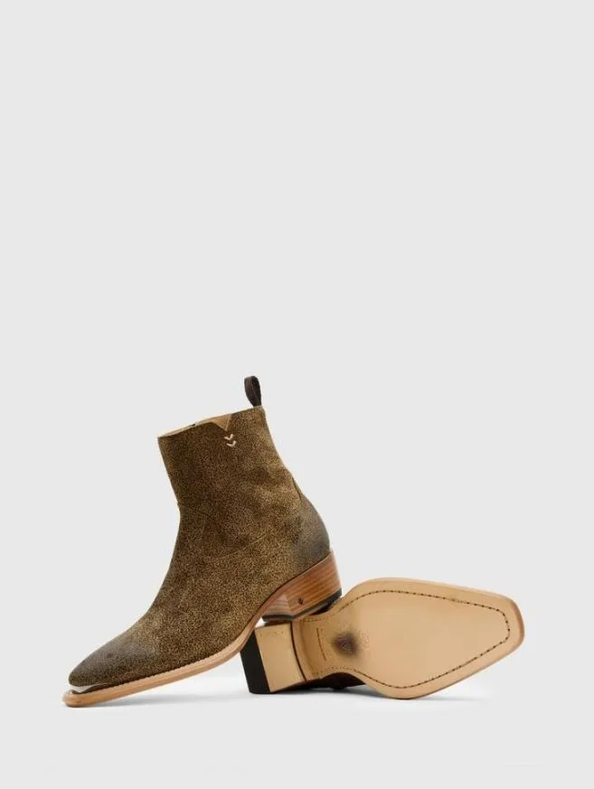 Men John Varvatos Boots Crosby Zip Boot Lt Caramel