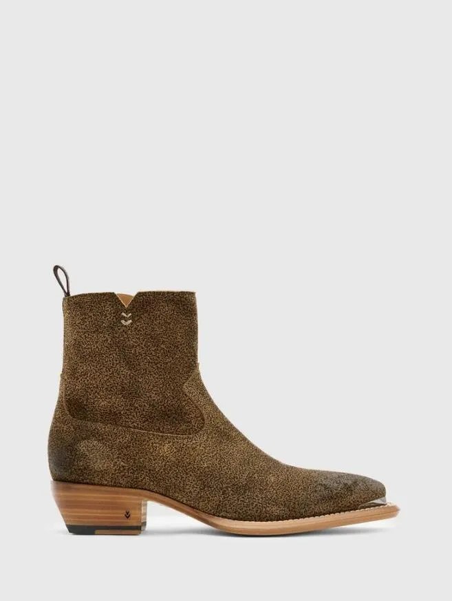 Men John Varvatos Boots Crosby Zip Boot Lt Caramel
