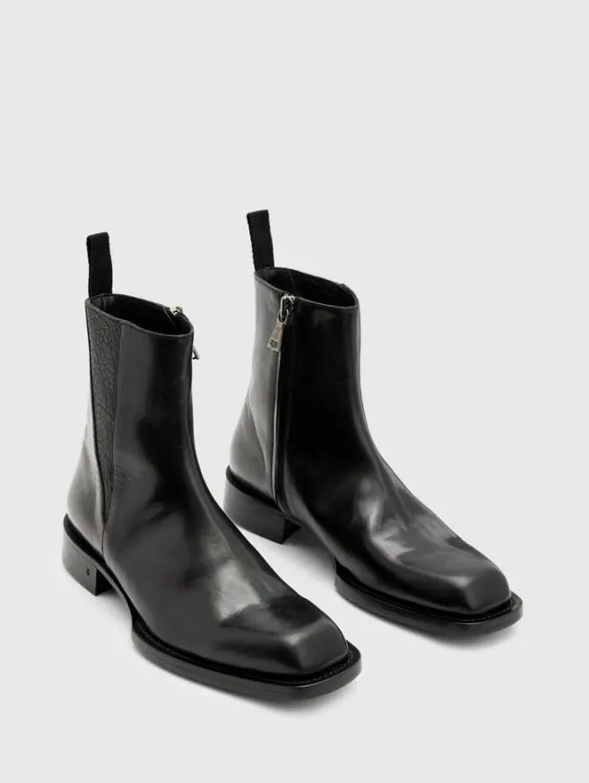 Men John Varvatos Boots Geo Zip Boot Black