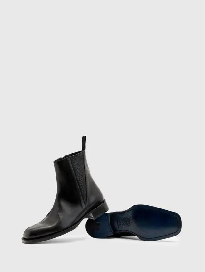 Men John Varvatos Boots Geo Zip Boot Black