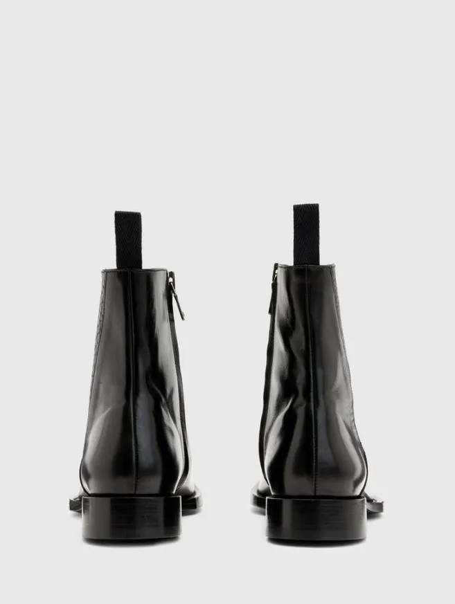 Men John Varvatos Boots Geo Zip Boot Black