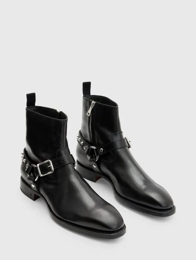Men John Varvatos Boots Regent Harness Boot Black