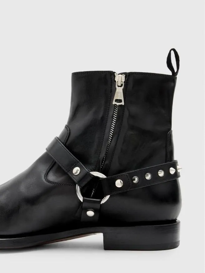 Men John Varvatos Boots Regent Harness Boot Black