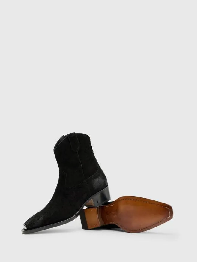 Men John Varvatos Boots Walker Tipped Western Boot Black