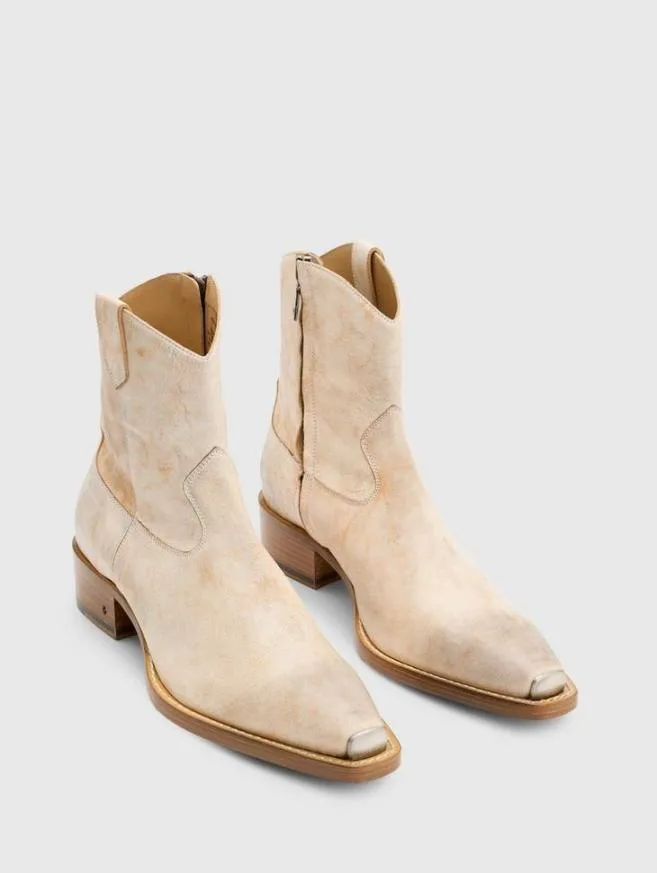 Men John Varvatos Boots Walker Tipped Western Boot Greytan