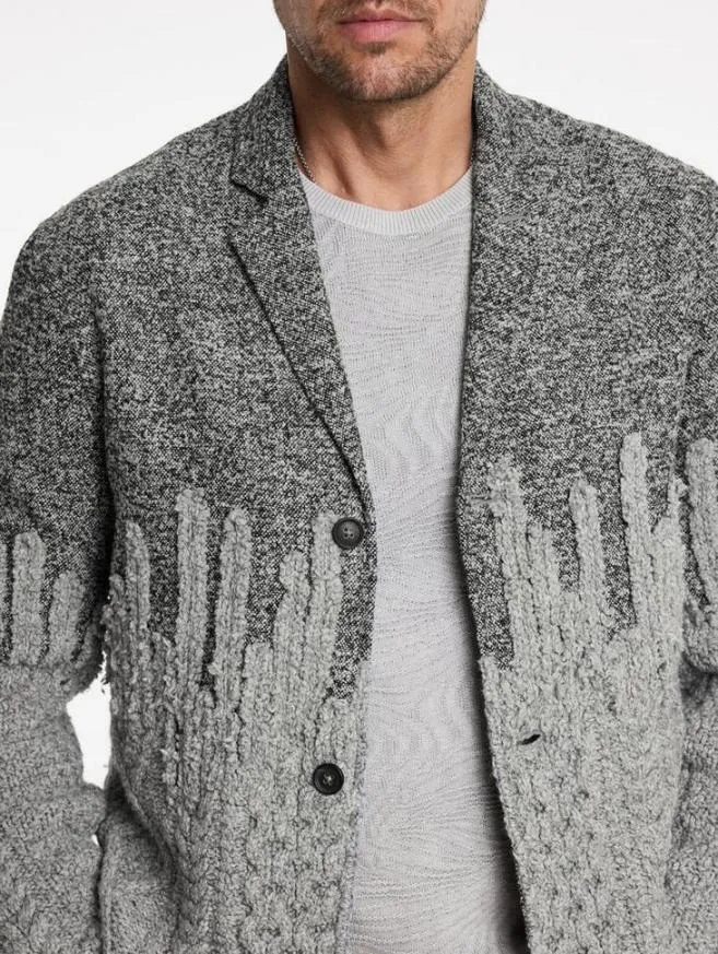 Men John Varvatos Coats And Jackets Alessio Blazer Dk Steel Htr
