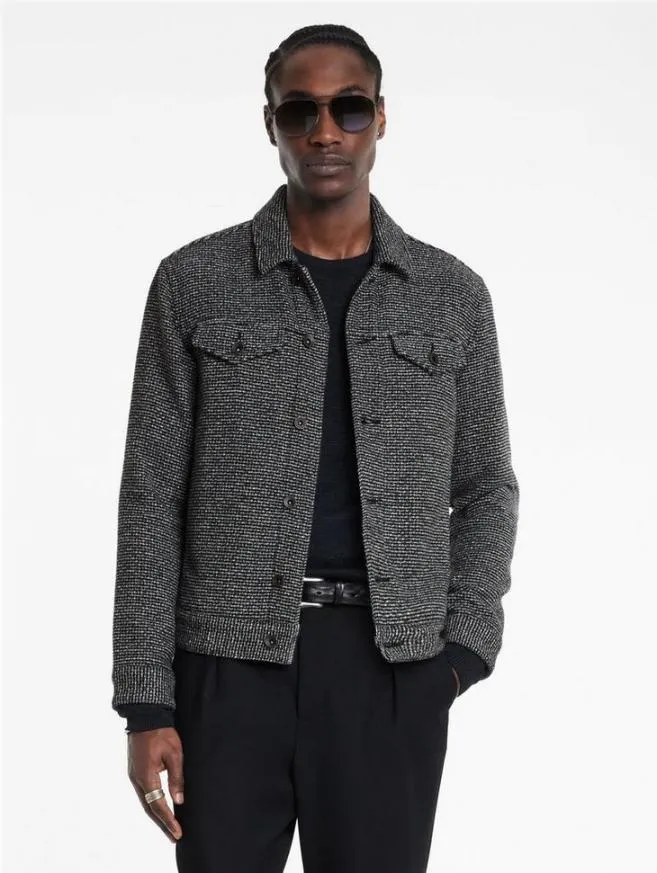 Men John Varvatos Coats And Jackets Evans Jacket Blackwhite