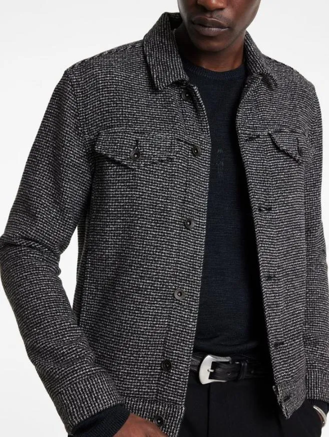 Men John Varvatos Coats And Jackets Evans Jacket Blackwhite