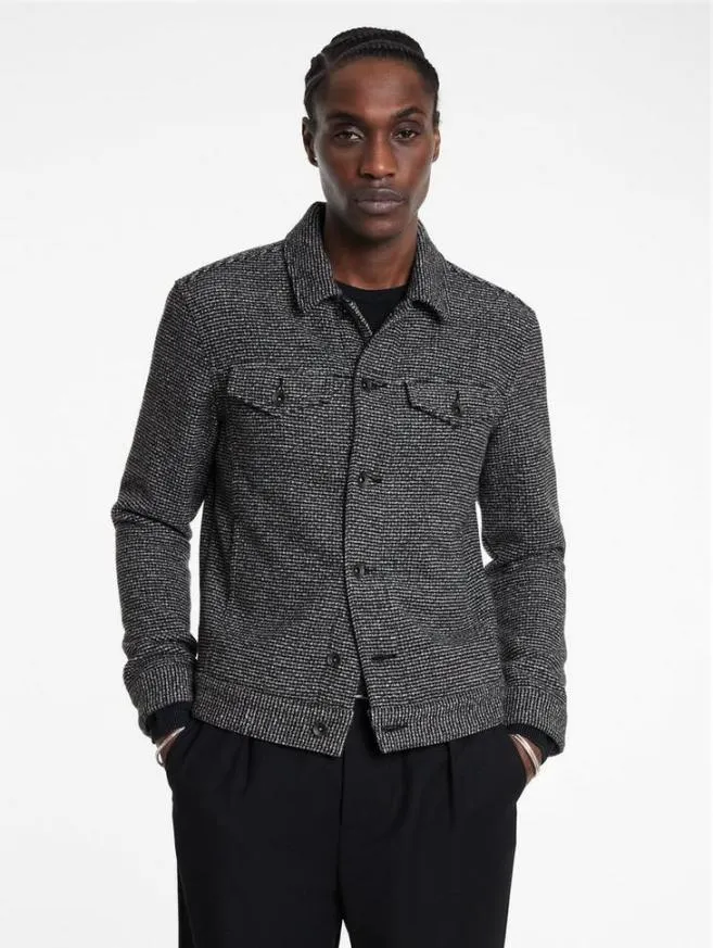 Men John Varvatos Coats And Jackets Evans Jacket Blackwhite