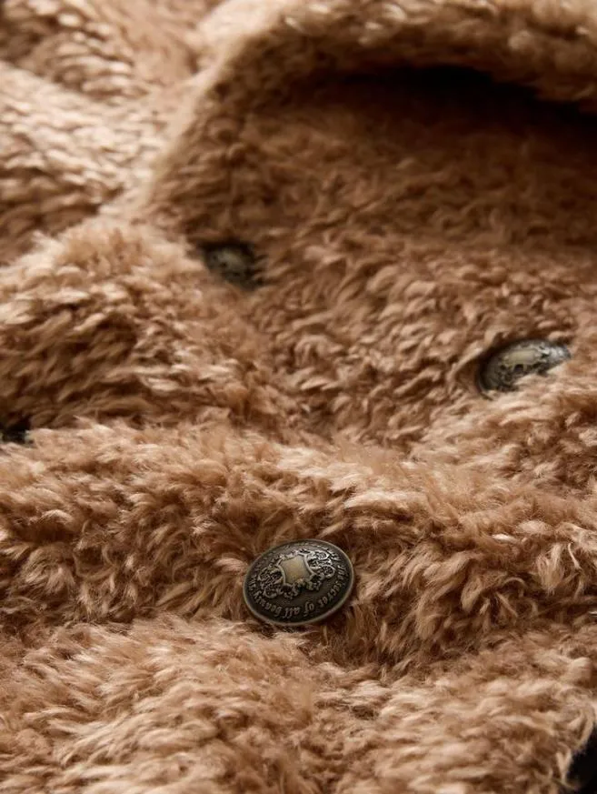 Men John Varvatos Coats And Jackets Harden Peacoat Sand Heather