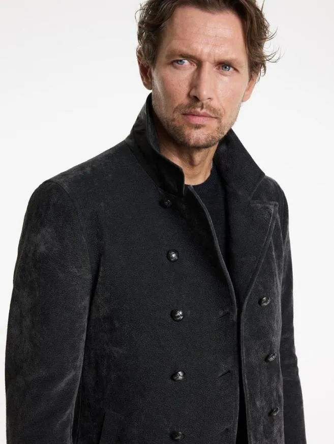Men John Varvatos Coats And Jackets Regan Coat Charcoal Grey
