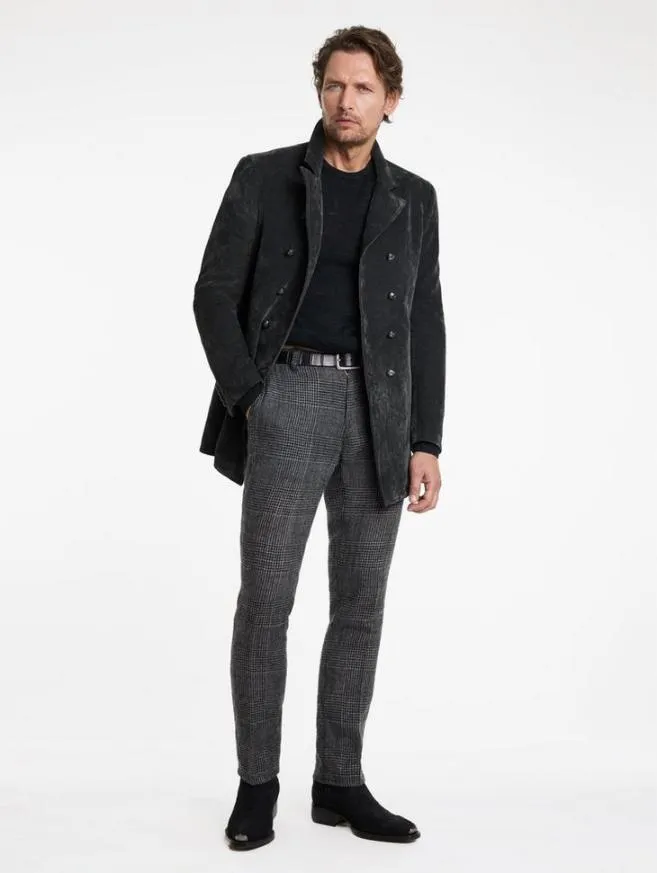 Men John Varvatos Coats And Jackets Regan Coat Charcoal Grey