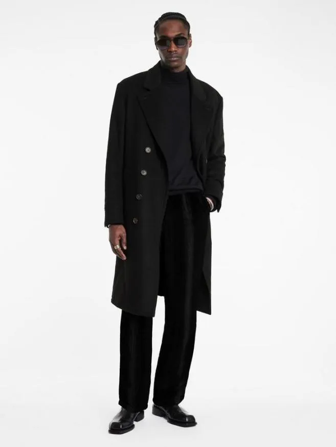 Men John Varvatos Coats And Jackets Terry Coat Black