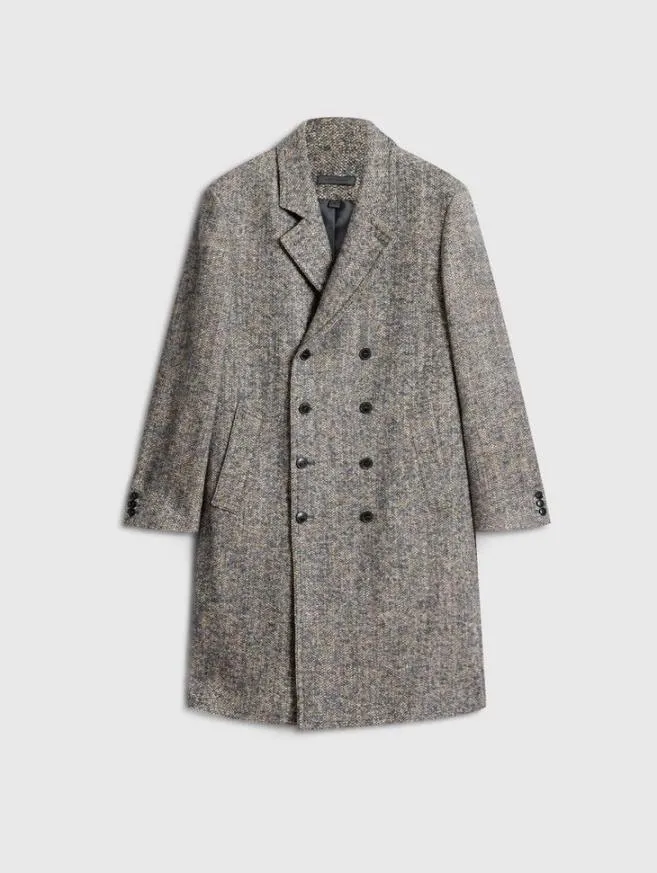 Men John Varvatos Coats And Jackets Terry Coat Powder Blue