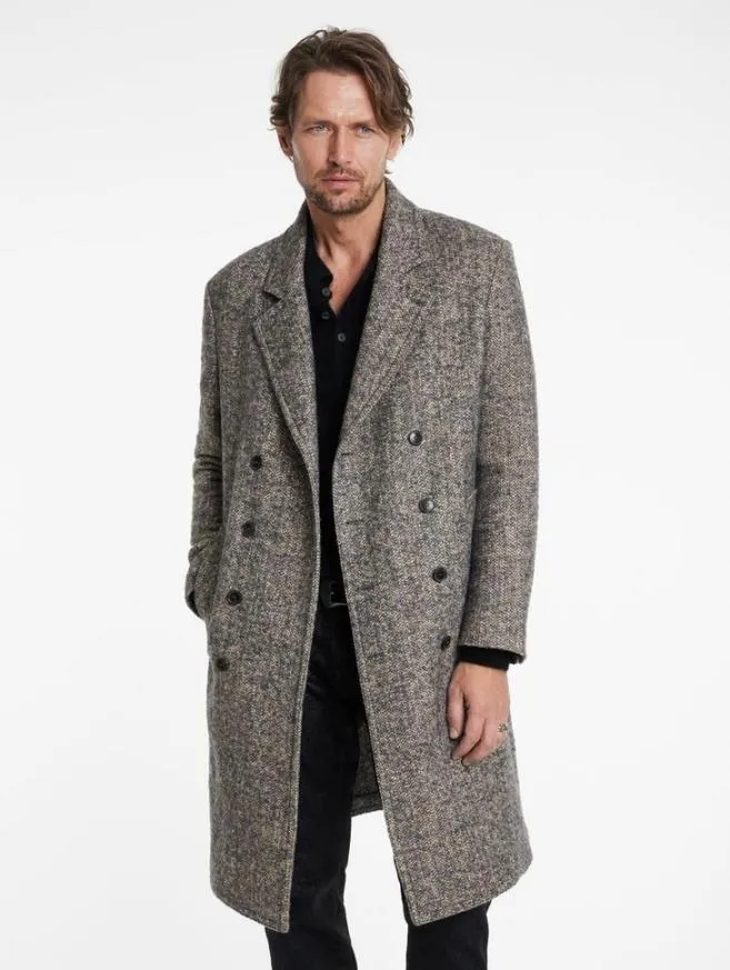 Men John Varvatos Coats And Jackets Terry Coat Powder Blue