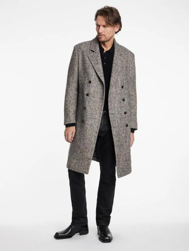 Men John Varvatos Coats And Jackets Terry Coat Powder Blue
