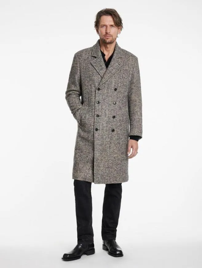Men John Varvatos Coats And Jackets Terry Coat Powder Blue