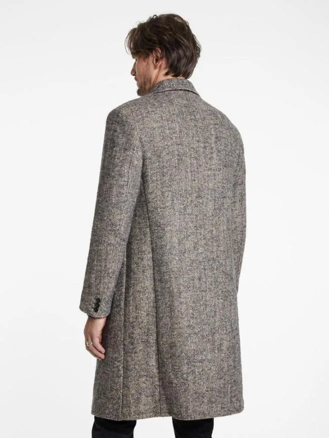 Men John Varvatos Coats And Jackets Terry Coat Powder Blue