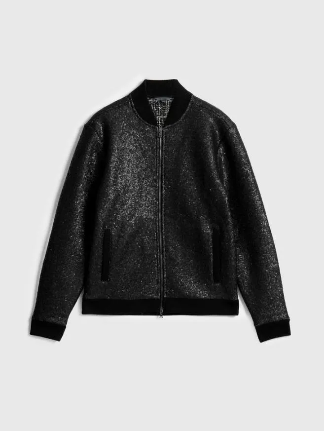 Men John Varvatos Coats And Jackets Venetico Baseball Jacket Black