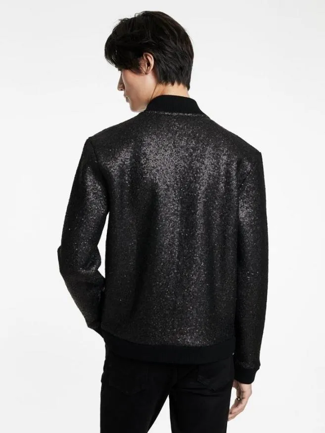 Men John Varvatos Coats And Jackets Venetico Baseball Jacket Black