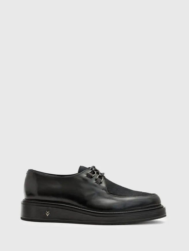 Men John Varvatos Dress Shoes and Loafers Von Creeper Derby Black