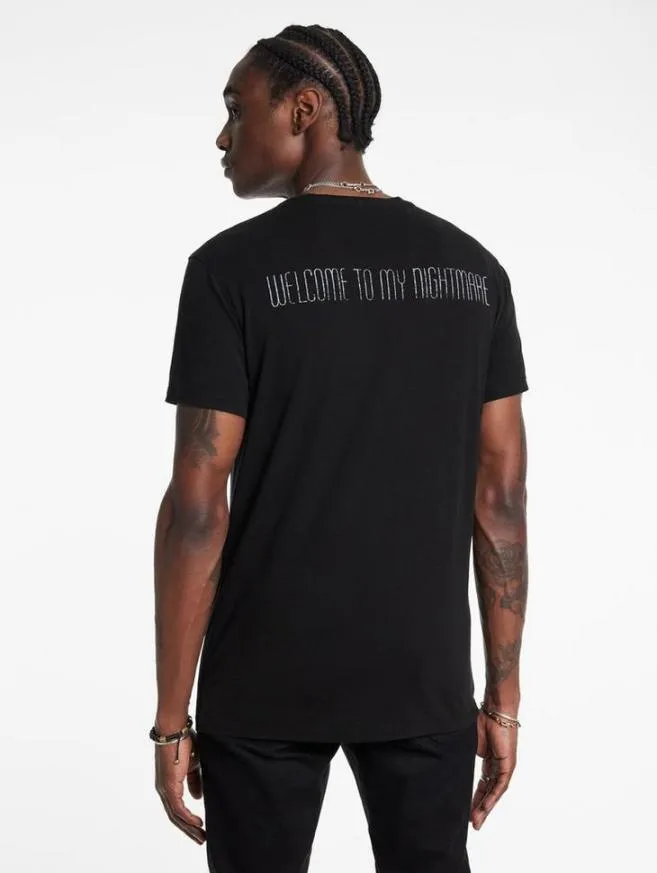 Men John Varvatos Graphic Tees Alice Cooper Top Hat Tee Black