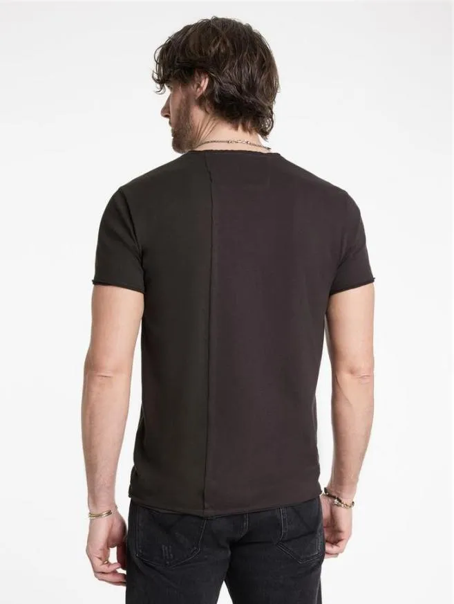 Men John Varvatos Graphic Tees Chain Peace Tee Charcoal