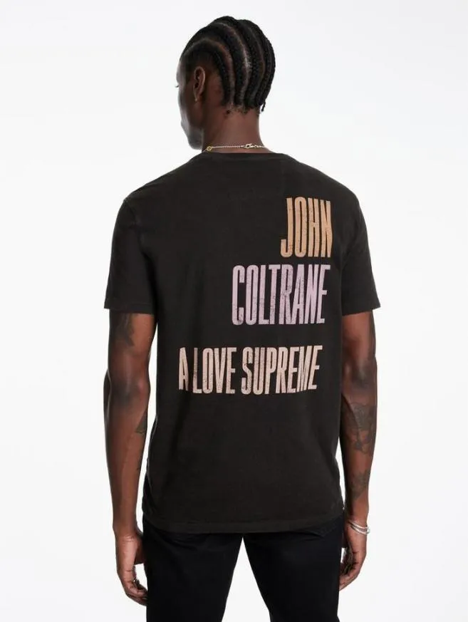 Men John Varvatos Graphic Tees John Coltrane Tee Black