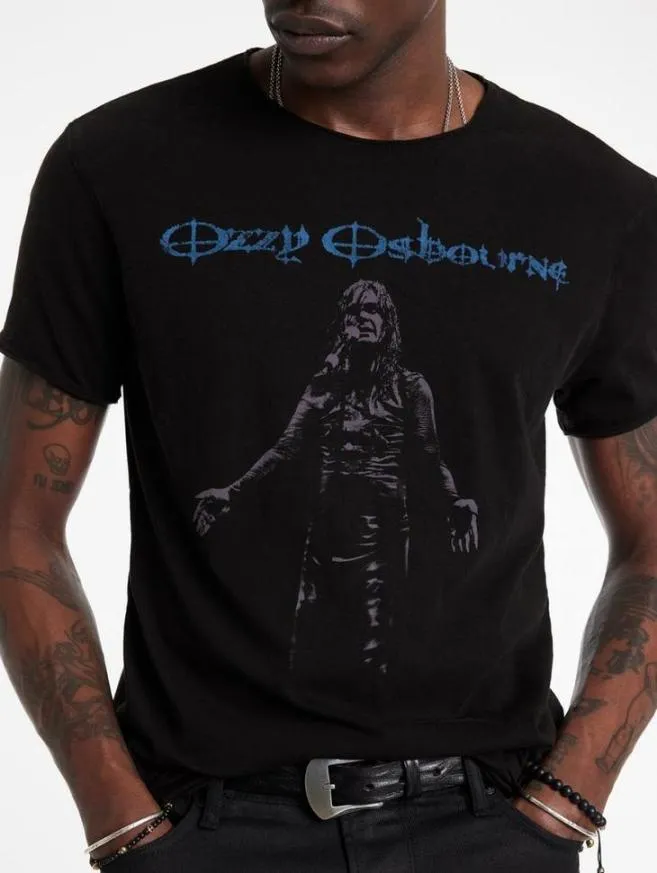 Men John Varvatos Graphic Tees Ozzy Osbourne Tee Black