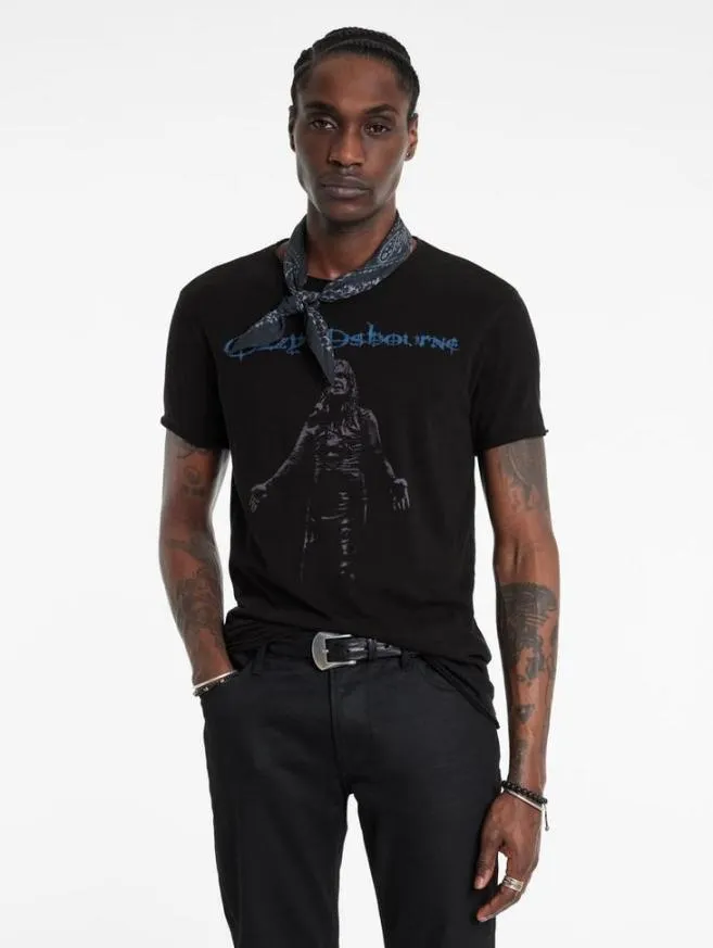 Men John Varvatos Graphic Tees Ozzy Osbourne Tee Black