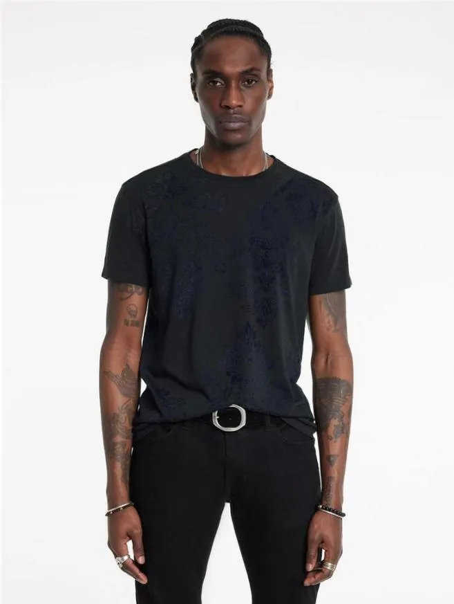 Men John Varvatos Graphic Tees Paisley Tee Dried Sage