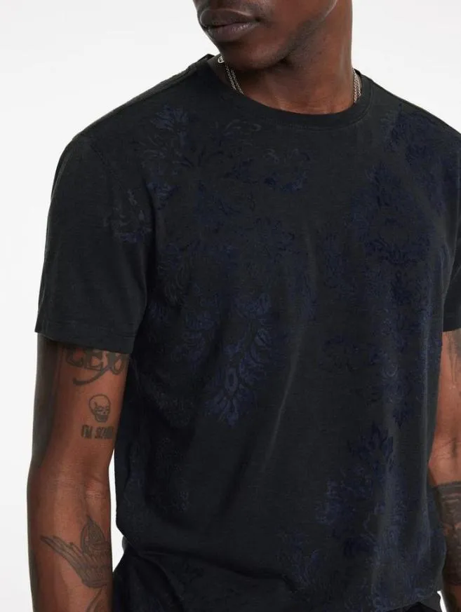 Men John Varvatos Graphic Tees Paisley Tee Dried Sage