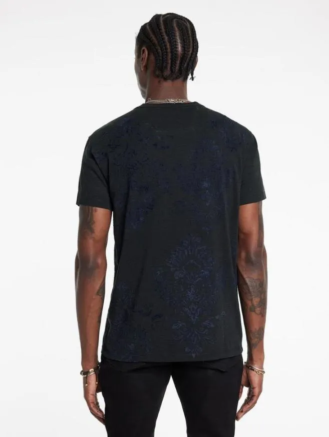 Men John Varvatos Graphic Tees Paisley Tee Dried Sage
