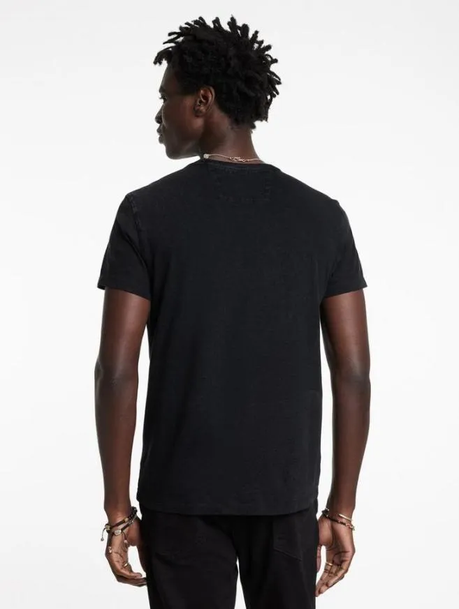 Men John Varvatos Graphic Tees Peace Embellished Tee Black