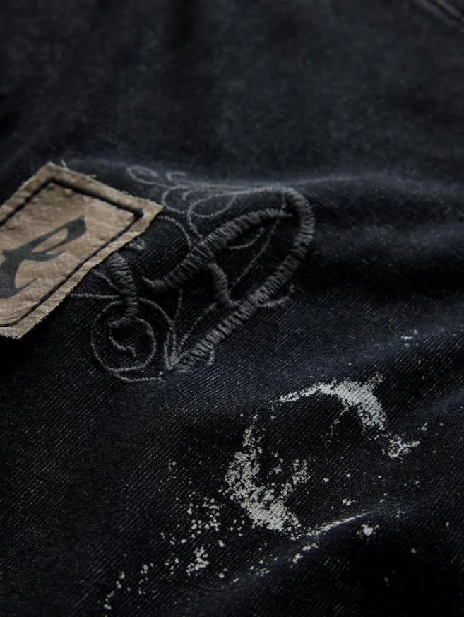 Men John Varvatos Graphic Tees Peace Embellished Tee Black