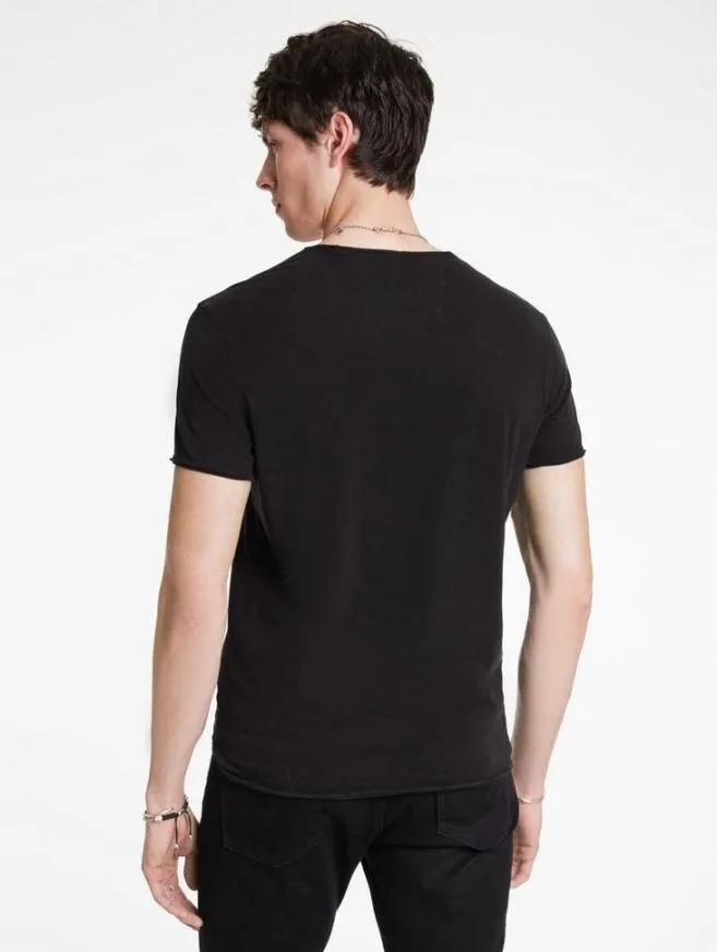 Men John Varvatos Graphic Tees Pendants Tee Black