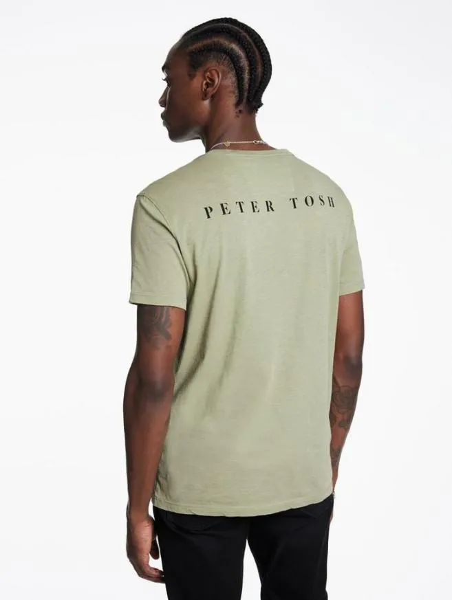 Men John Varvatos Graphic Tees Peter Tosh Tee Sage Brush